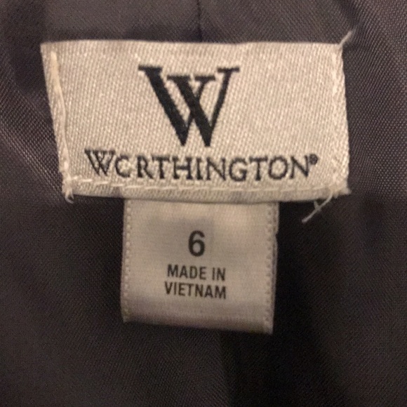 Gray Suit Jacket With White Stripes - Picture 4 of 4